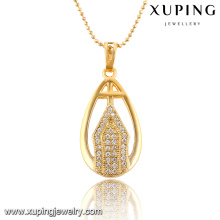 32553 xuping nouveau design dames bijoux élégants pendentif en plaqué or 18 carats pour les femmes